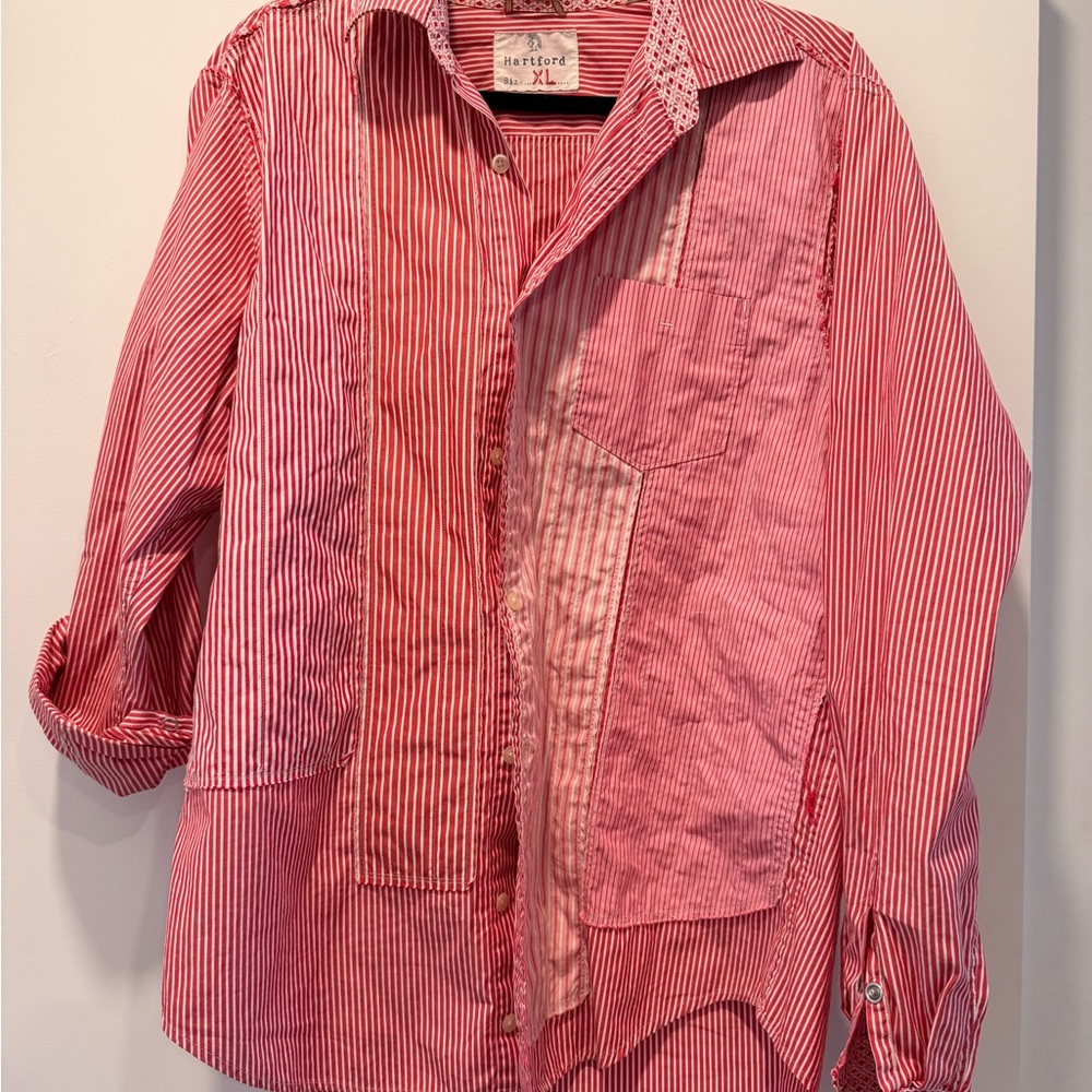 Hartford Red and White Striped Shirt